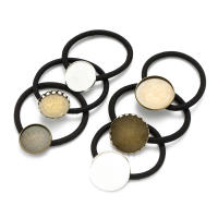 10pcs Base De Cabochón Para Accesorios De Cabello En Goma Y Cuerda Elástica Para Fabricación De Joyas DIY Y Manualidades - details 2