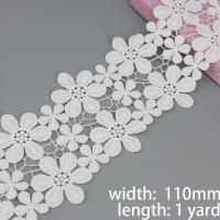 Tela De Encaje De Algodón (1 Yard) Para Decoración Y Artesanías Ribbons De Amor Y Regalos Técnica Jacquard Mesh Ecológico Soluble En Agua - details 3