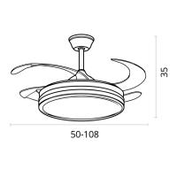 Ventilador de Techo Dune con Motor DC y Luz Led 20W - Refresca e Ilumina tu Hogar con Estilo | BEL AIR HOME - details 4