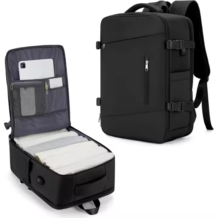 Mochila De Viaje Para Mujer Y Hombre Bolsa De Equipaje De Cabina Para Avión Ryanair Wizzair Tamaño 40x20x25 Bolsa De Mano Unisex Estilo Fashion - 1