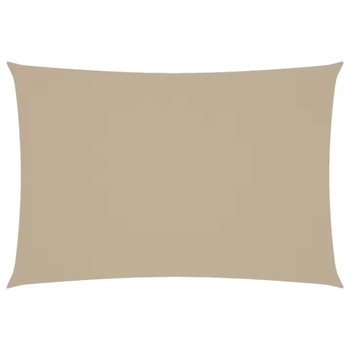 Toldo de Vela de lona Oxford rectangular beige 2,5x4,5 m - 1