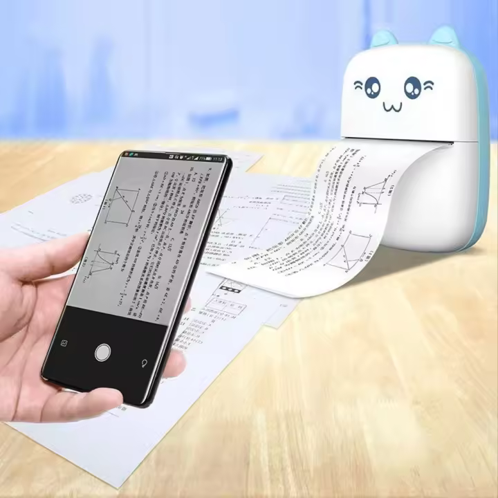 Mini Impresora Térmica Bluetooth Portátil Recargable - 1