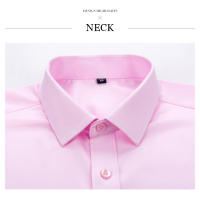 Camisa Clásica Para Hombre De Manga Larga En Blanco Negro Azul Rojo Estilo Vintage Casual Negocios Primavera Otoño - details 3