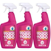 Pack económico de limpiador multiusos en spray Santo Hand - Limpiador multiusos con aroma a crema de fresa para todas las superficies - details 0