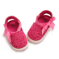 Zapatillas De Verano Para Bebés Niñas 0-18M Con Lazo Casual Sandalias Suave Cómodas Para Primeros Pasos Material Transpirable Tela Y Algodón - details 28