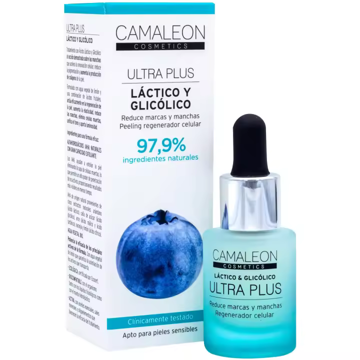 Camaleon Cosmetics Serum Ácido Láctico y Glicólico Ultra Plus 15 ml - 1