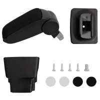 vidaXL Reposabrazos para coche ABS negro Automóvil Vehículo Motor Accesorios Adecuado para Renault megane ii (2003-2011),  Seat leon 1p (2005-2012),  Opel astra j (2009) y mas - details 1