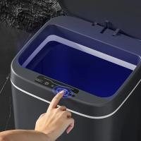 Basurero Inteligente Sensor Automático 16L Para Cocina Y Baño Impermeable Con Tapa Bin De Residuos Domésticos Eléctrico - details 4