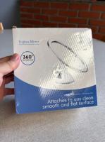 Espejo De Maquillaje Sin Niebla Con Soporte Y Ventosa Giratorio De 360° Para Ducha Espejo Redondo De Baño Material PS + Vidrio - details 2
