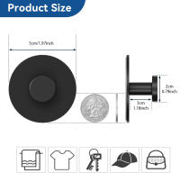 Gancho De Toalla Adhesivo Extra Fuerte Acero Inoxidable Soporte De Pared Para Cocina Y Baño Montaje Sin Perforar Resistente Al Rusticidad - details 6