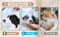 Cepillo De Baño Para Perros 3 En 1 Cepillo De Peluquería Para Mascotas Con Cabeza De Masaje Y Limpieza Suave De Silicona - details 7