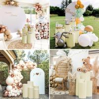 5pcs Soportes De Cilindro Para Decoración De Cumpleaños Y Bodas Cubiertas De Spandex Metálicos Elásticos Sin Estantes - details 8