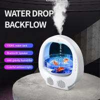 Humidificador antigravedad, Altavoz Bluetooth, Luz Ambiental, atomizador de Niebla grande para el hogar, humidificador de Aire Pequeño, Blanco (sin peces) - details 3