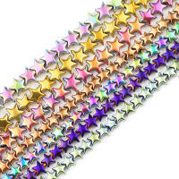 Cuentas De Estrella De Cinco Puntos De Hematita Azul Y Dorado Color Morado Natural Para La Creación De Joyería Pulseras Y Collares DIY - details 1