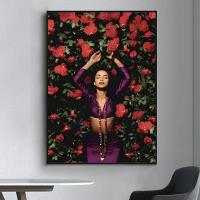 Pegatina De Pared Vintage De La Cantante S-Sade Adu Para Decoración De Sala De Estar Bar Moderno Estilo Retro Y Nostálgico Impresión Digital HD Sin Marco - details 2