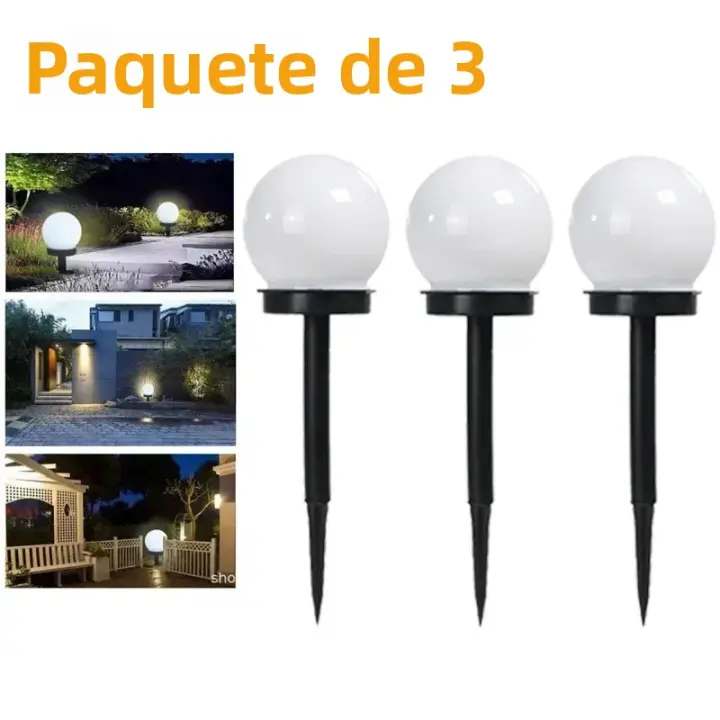 Lámpara De Jardín Solar LED Exterior Luz De Prado Decorativa Impermeable Con Bombilla Blanca Para Calle Y Jardín Luz De Vía Moderna - 1