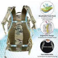Mochila Táctica Para Hombres 35L Gran Capacidad 3 Días Molle Hking Bolsas Para Camping Y Trekking Al Aire Libre Bolsa De Viaje - details 2