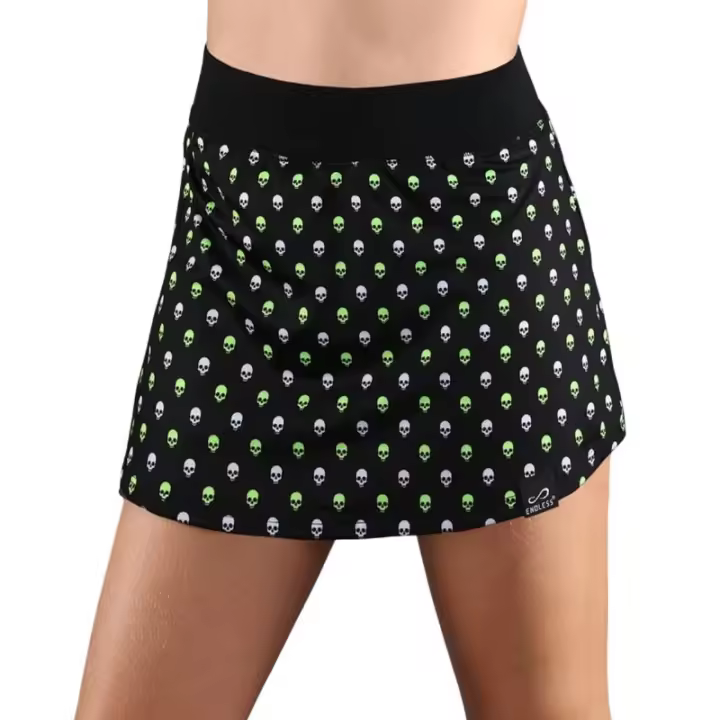 Falda Endless Minimal Print Skulls Verde Junior - 1