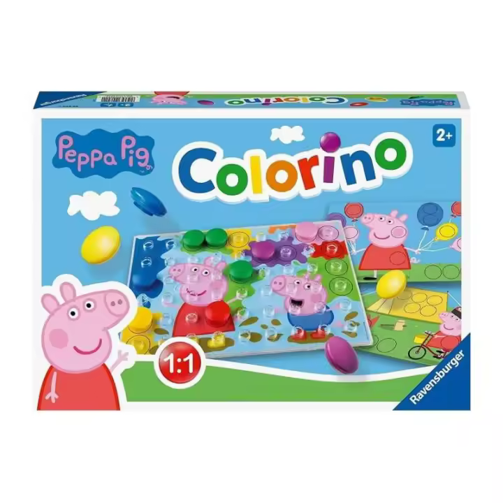 Juego Infantil para Aprender a Colorear Peppa Pig Colorines de Ravensburger - 1