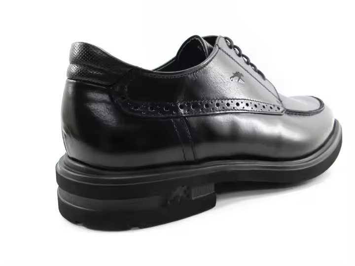 MOCASÍN FLUCHOS HOMBRE BLUCHER NEGRO - 1