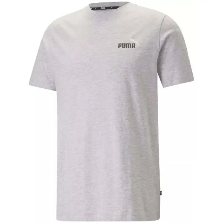 Camiseta de Manga Corta Puma Ess+ 2 Col Small Logo Tee para hombre en color gris - 1
