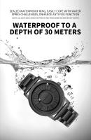 Reloj De Pulsera Masculino PENGAGAR De Acero Inoxidable Resistente Al Agua Y a La Magnetización Con Puntero Scrolls Creativo Caja Incluida - details 9