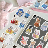 Calcomanías Decorativas De Skateboarding Y Equipaje Para Calico Critters Familiar Juguetes Adhesivos Manuales De Dibujos Animados Lindos Pack De 55/110/165 Pcs - details 7
