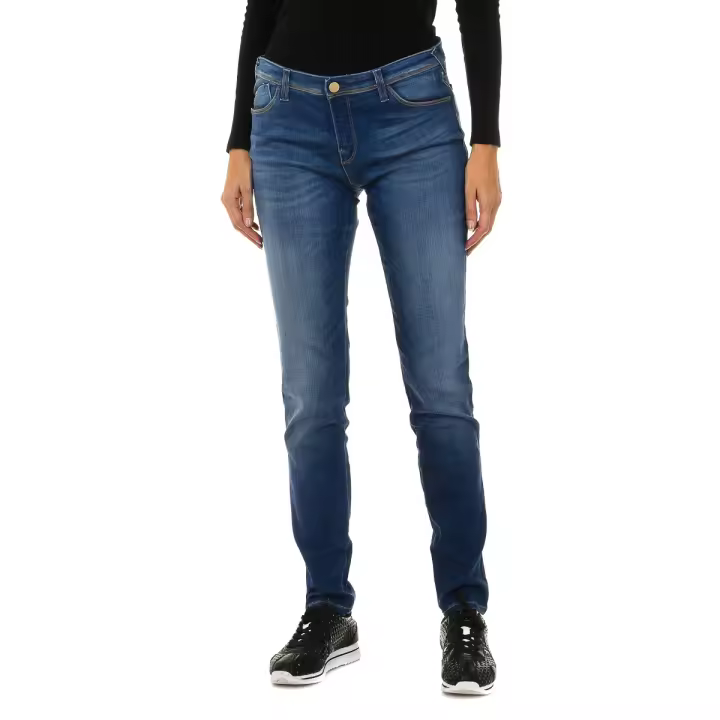 Armani-Pantalón Largo Tejano Efecto Gastado 3Y5J28-5D0ZZ para Mujer - 1