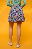 Falda Cove ,Falda Mini Volantes Minueto.La Cove Skirt de Minueto es una falda mini que destaca por su diseño fresco y cómodo,  diseñada en algodón, tiene un estampado muy original y fácil de combinar con otras prendas - details 0