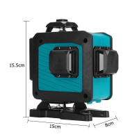 Nivel Láser de 16 Líneas 3° Función Autonivelante Herramienta de Nivelación Nivel Láser Omnidireccional de Pared con Soporte Trípode - details 7