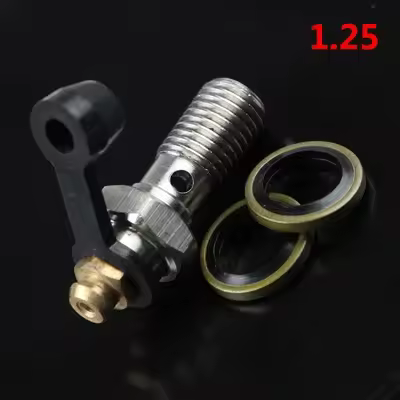 Tornillo De Derrame De Banjo Universal M10 X 1.25mm M10 X 1.0mm Para Freno De Motocicleta Acero Inoxidable 304 Piezas - 1