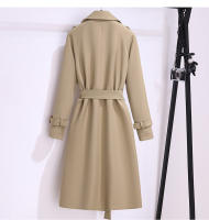 Nueva Chaqueta De Trench Femenina Estilo Británico 2025 Windbreaker Streetwear Doble Botón Largo Elegante Para Otoño E Invierno - details 7