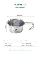 Copa De Licor Pequeña De Acero Inoxidable CAMPINGMOON Equipamiento De Camping Portátil Para Exterior Taza De Café Y Té Kung Fu - details 2