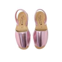 Eva Zorteon- Menorquinas de piel con acabado metalizado, Marca D´ Estiu . - details 9