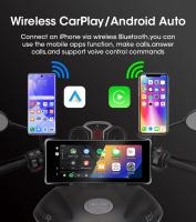 Monitor Portátil Para Motocicleta 7 Pulgadas Con DVR Navegación GPS Wireless CarPlay Android Auto Airplay Pantalla Moto Carplay IPX 7 Resistente Al Agua - details 3
