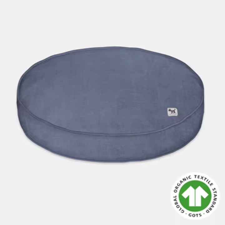 Funda de Cama Rellenable y Sostenible para Perros y Gatos Molly Mutt - Modelo Dragonstone (azul vaquero) - Edredón Orgánico en Lona 100% algodón transpirable y certificado - Lavable a máquina - Diversos Tamaños - 1