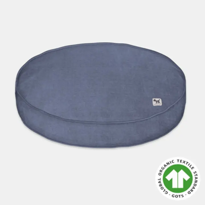 Funda de Cama Rellenable y Sostenible para Perros y Gatos Molly Mutt - Modelo Dragonstone (azul vaquero) - Edredón Orgánico en Lona 100% algodón transpirable y certificado - Lavable a máquina - Diversos Tamaños - 1