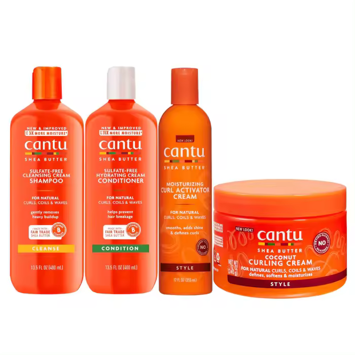 CANTU PACK 4 UNID. Shampoo-Conditioner-Curling Cream-Curl Activdor Cream - 1