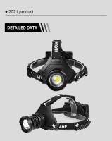 Linterna Frontal LED De Alta Potencia 1000000LM XHP360 Recargable Por USB Para Pesca Y Camping Luz De Cara Resistente Al Agua Con Ángulo De Haz De 60° - details 12