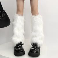 Calentadores De Pierna Suaves Y Gruesos Para Mujer Y Niñas Calcetines Largos De Peluche Sintético Invierno Fundas Para Botas - details 7
