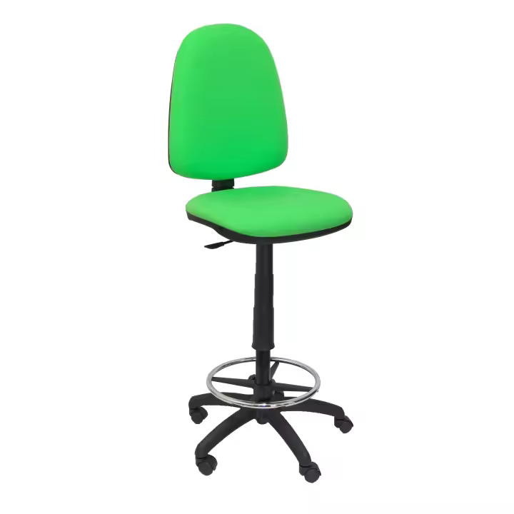 Piqueras Y Crespo Taburete Ergonómico con Aro Reposapiés Cromado - 1