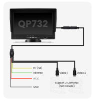 Monitor De Coche GreenYi 7'' Pantalla IPS QLED Con Tecnología De Puntos De Luz Cuantizada Soporte De Grabación En Bucle Para Camara 1080P Juguetes Y Video Players - details 11