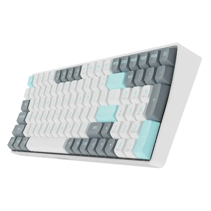 Teclado mecánico Aigo GD101 100 Teclas con cable USB y conexión inalámbrica 2,4 Para juego y oficina compatible con PC y portátil - 1