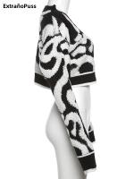 Cardigan Sweater Para Mujer Estilo Casual Con V-Neck Botones Manga Larga Suéter De Punto Cálido Y Moderno De Y2K Para Otoño - details 3