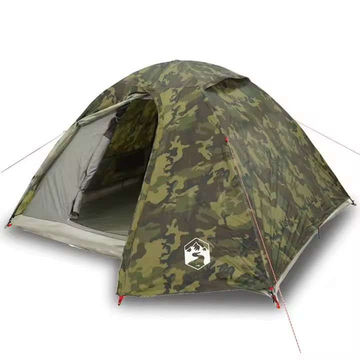 vidaXL Tienda de campaña iglú para 3 personas impermeable camuflaje - 1
