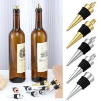 Tapa De Botella De Vino Reutilizable SUNFILI Selador Para Vino Y Champán Cubierta De Botella Eco-amigable Metal Aluminio Regalo De Boda - details 2