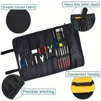 Bolsa De Herramientas Multifuncional De Tela Oxford Con Manijas Prácticas Para Electricista Y Cincel Instrumento De Transporte Caso De Paquete De Instrumentos - details 1