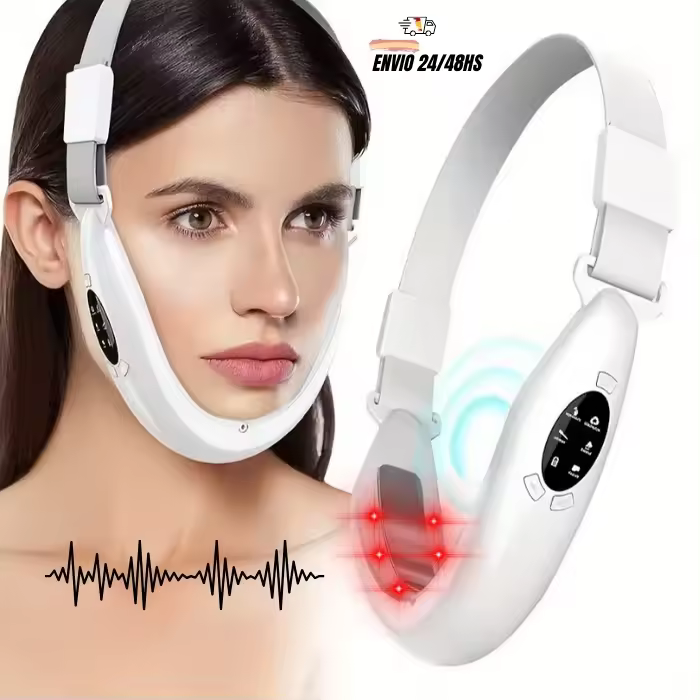 BIT   Dispositivo Reductor de Papada Firmeza Facial Cara Tonificador Masajeador de Rejuvenecimiento de Cuello Radiofrecuencia Facial Terapia LED Electroestimulador Facial Papada Masaje Sonico Tratamiento Antienvejecimiento - 1