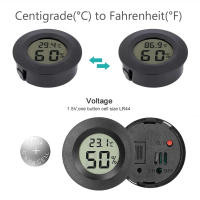 Mini Higrómetro Termómetro Digital LCD 4 Pcs Medidor De Temperatura Y Humedad Para Interior Unidad Fahrenheit O Celsius - details 1