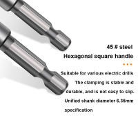 Broca De Apertura De Agujeros Para Carpintería 1/8pcs 10-25MM Con Soporte De Cuatro Ranuras Y Cuatro Hojas De Acero De Alta Velocidad Para Desbloquear Puertas - details 4